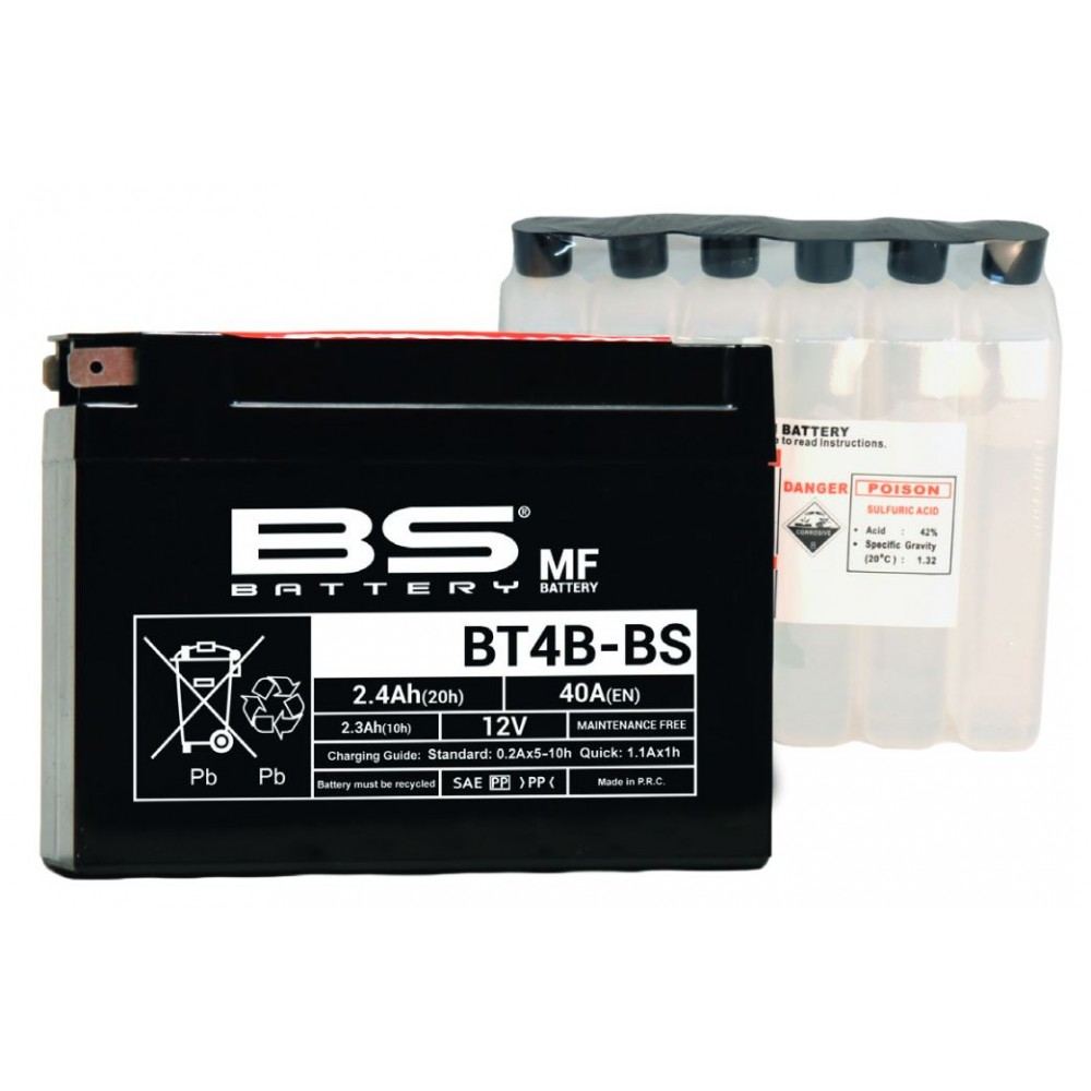 BS-BATTERY Аккумулятор BT4B-BS (YT4B-BS)