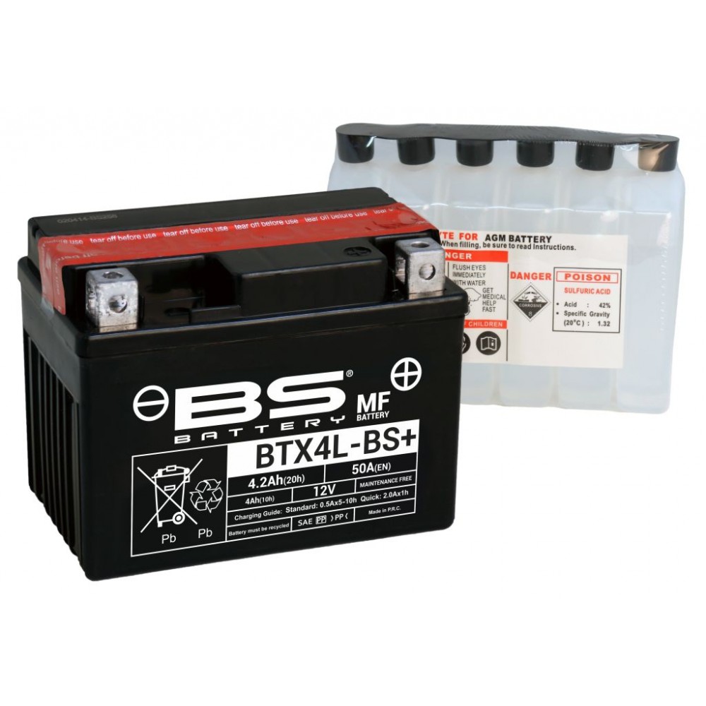 BS-BATTERY Аккумулятор BTX4L-BS (YTX4L-BS)
