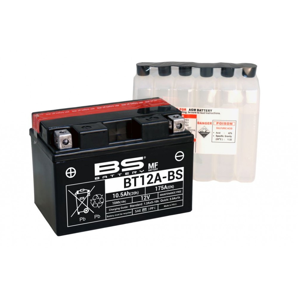 BS-BATTERY Аккумулятор BT12A-BS (YT12A-BS)