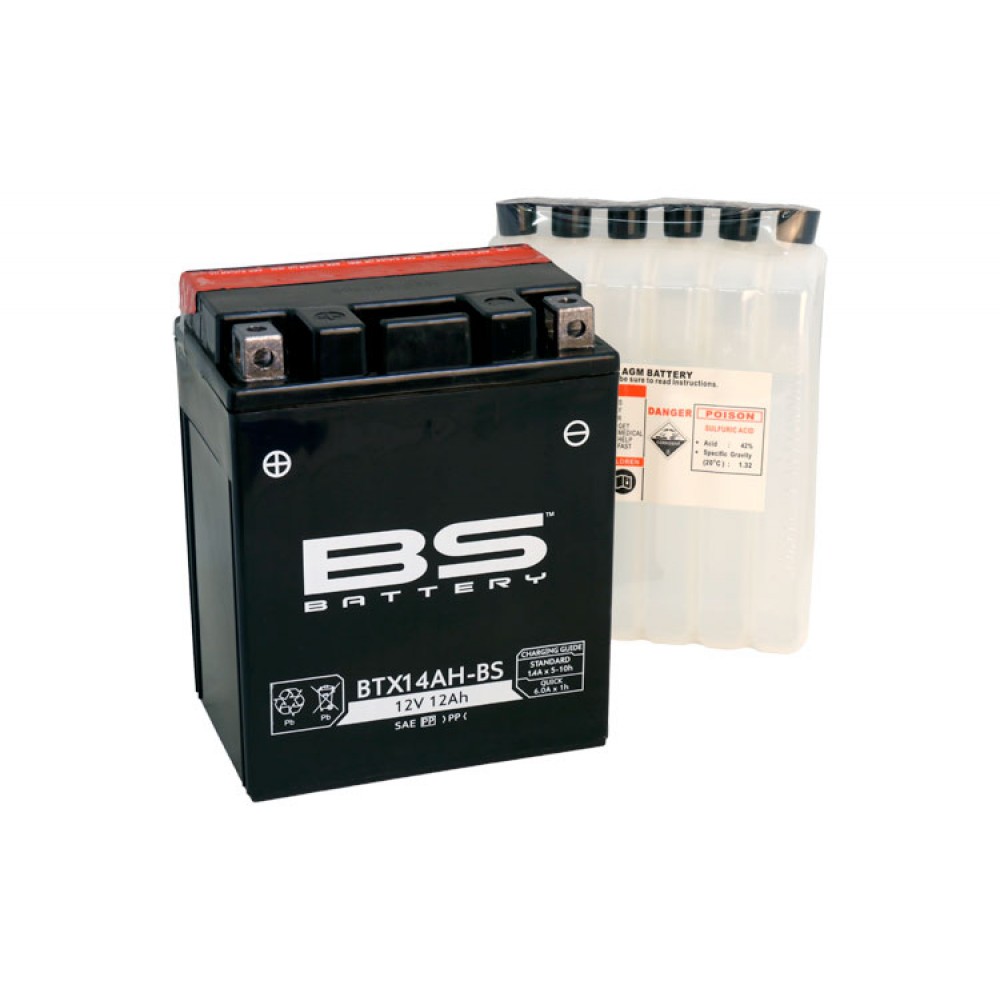 BS-BATTERY Аккумулятор BTX14AH-BS (YTX14AH-BS)